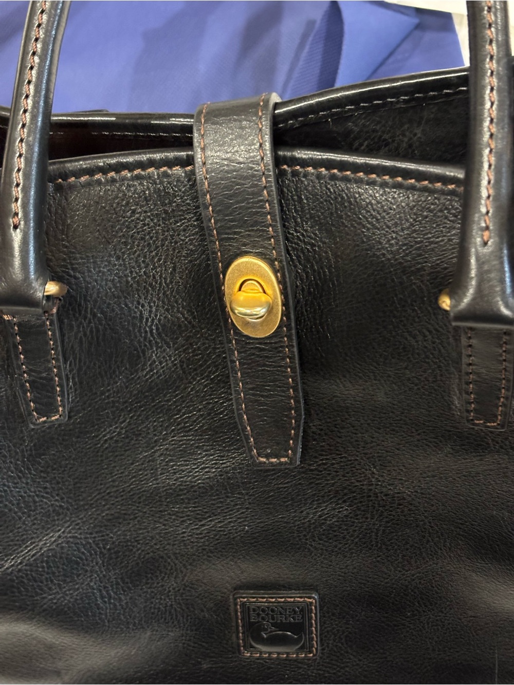 Dooney & Bourke Perry Satchel in Florentine Black Leather - Picture 11 of 11